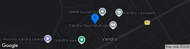 Map showing Vändra staadion