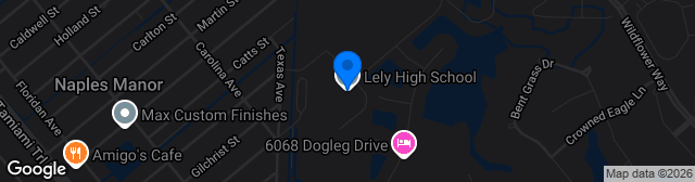 Map showing Lely High School