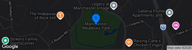 Map showing Manchester Meadows Park