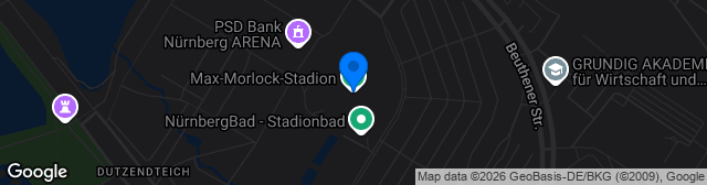 Map showing Max-Morlock-Stadion