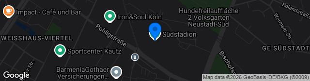 Map showing Südstadion