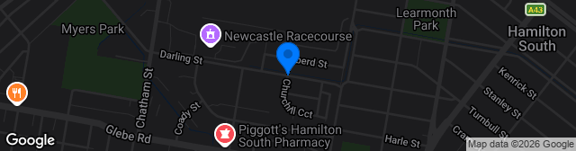 Map showing Darling Street Oval