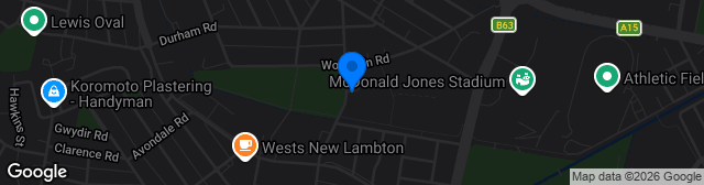 Map showing Arthur Edden Oval