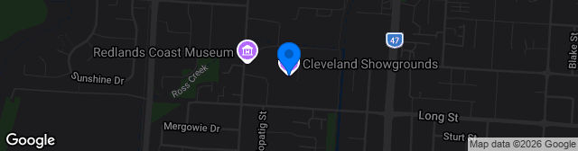Map showing Arthur & Allan Morris Field (Cleveland Showgrounds)