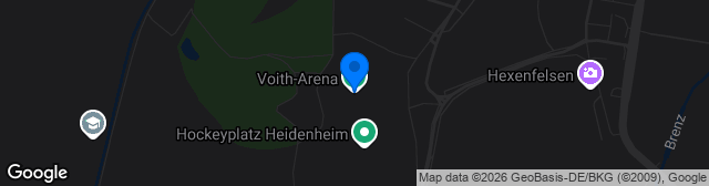 Map showing Voith-Arena