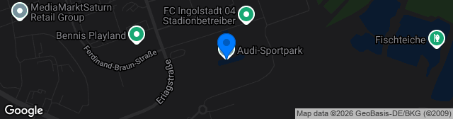 Map showing Audi-Sportpark
