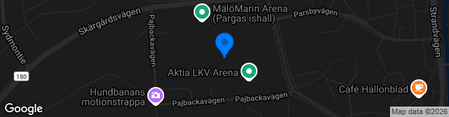 Map showing Pajbackan kenttä