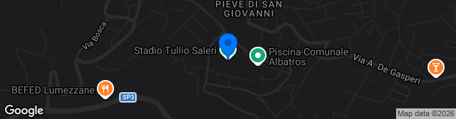 Map showing Nuovo Stadio Comunale