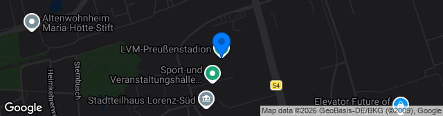 Map showing Preußen-Stadion