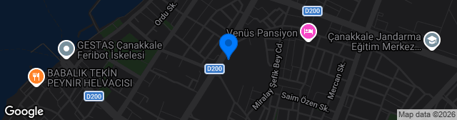 Map showing Çanakkale 18 Mart Stadyumu