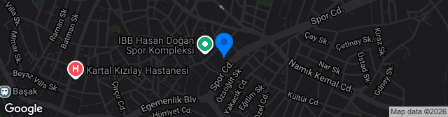 Map showing Radyo Seymen Kartal Stadı