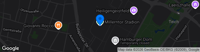 Map showing Millerntor-Stadion