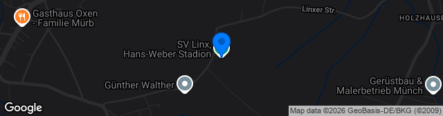 Map showing Hans-Weber Stadion