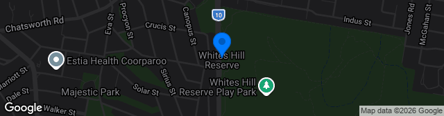 Map showing Whites Hill Reserve 1