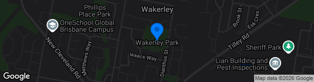 Map showing Wakerley Park