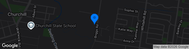 Map showing Briggs Road Sporting Complex