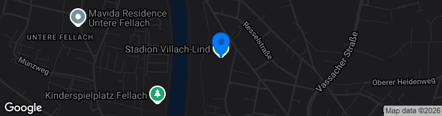 Map showing Stadion Villach-Lind