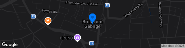 Map showing Sportplatz Brunn am Gebirge