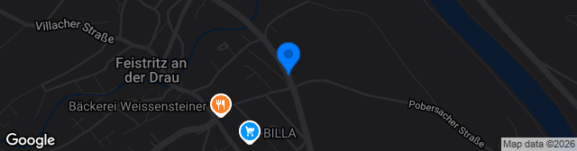 Map showing Sportplatz Drautal