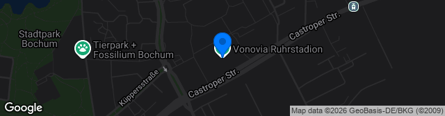 Map showing Vonovia Ruhrstadion