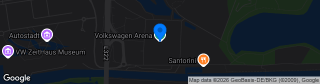 Map showing Volkswagen Arena