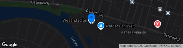 Map showing Weserstadion
