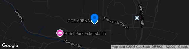 Map showing GGZ Arena