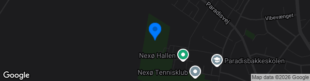 Map showing Nexø Stadion