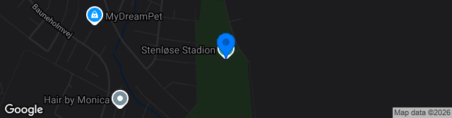 Map showing Stenløse Stadion