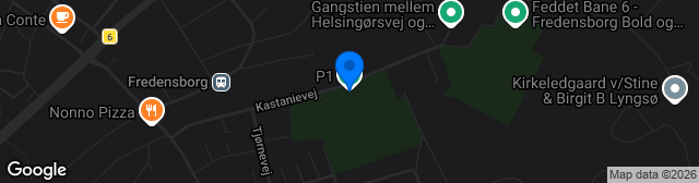 Map showing Fredensborg Stadion