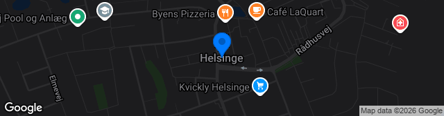 Map showing Helsinge Stadion