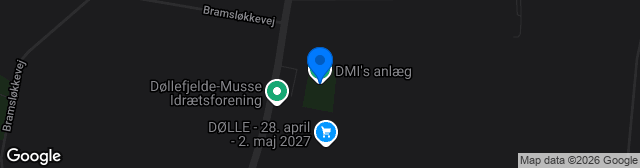 Map showing DMI´s anlæg