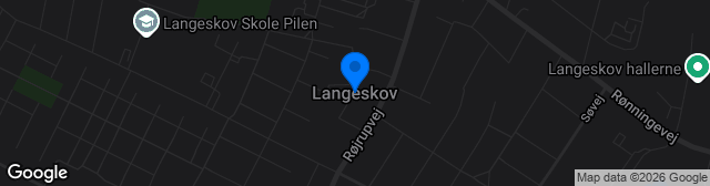 Map showing Langeskov Stadion