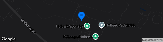 Map showing Holbæk Stadion