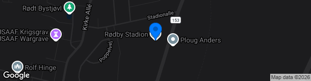 Map showing Rødby Stadion
