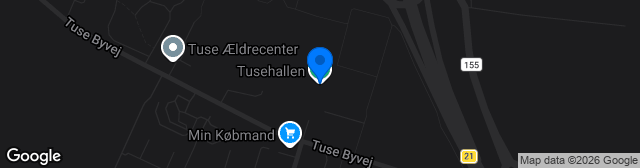 Map showing Tusehallen