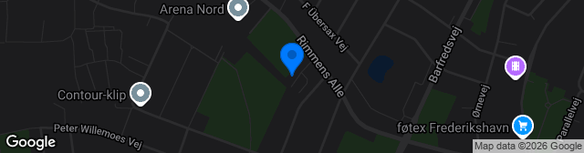 Map showing Frederikshavn Stadion