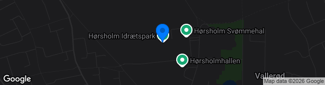 Map showing Hørsholm Idrætspark