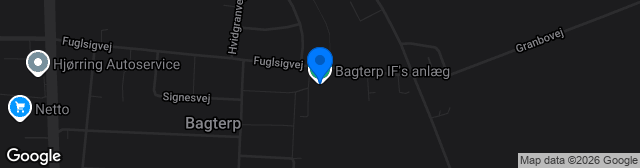 Map showing Hjørring IF's Anlæg