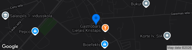 Map showing Salaspils sporta skolas stadions
