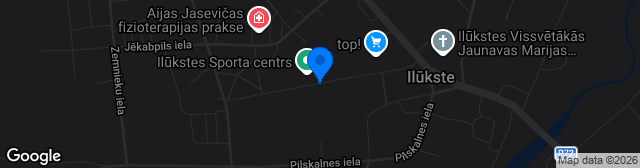 Map showing Ilūkstes pašvaldības stadions
