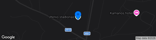Map showing Utenio Stadionas