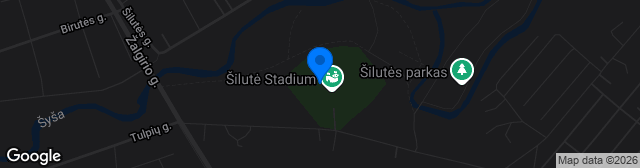 Map showing Šilutės miesto stadionas