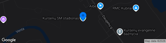Map showing Daugeliu stadionas