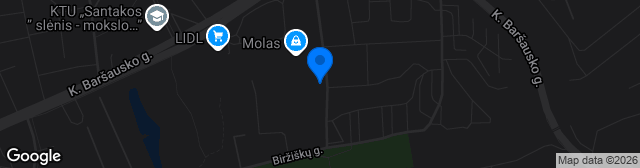 Map showing Zalgirio stadionas