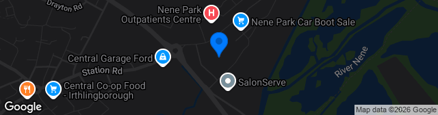 Map showing Nene Park