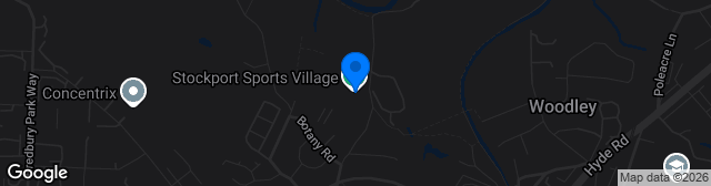 Map showing Neil Rourke Memorial Stadium