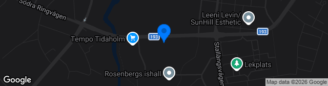 Map showing Tidavallen 1