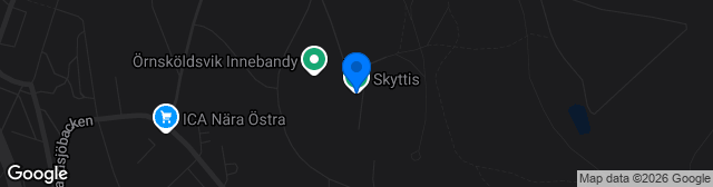 Map showing Skyttis IP konstgräs