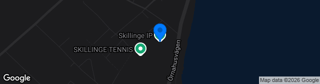 Map showing Skillinge Idrottsplats